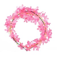 Hete Aanbieding Lichtgevende LED Bloemenkrans Mauve Hoofdband Garland voor Kerstmis Nieuwjaar Festival Party Prom Bruiloft Concert Decoratie