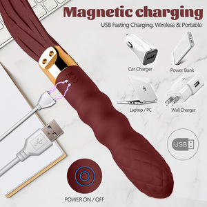 Krachtige Frequenties Motortrillingen Zweepslagen Flirt Seksspeeltje Dildo Vibrator Voor Bdsm Spanking Peddels Rollenspel Games Voor Vrouwen - Product Image 6