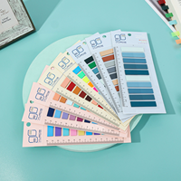 Panneau de cartes flexible étanche diviseur d'étiquettes transparent personnalisé note adhésive en plastique personnalisé