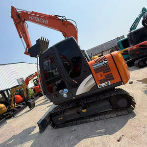 Petites pelles Hitachi ZX70 et ZX60 d'occasion, adaptées à la construction d'infrastructures de production agricole. - Product Image 1