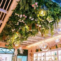 Guirlande de feuilles de fougère artificielles en plastique, verdure pour décoration intérieure et extérieure, plantes murales suspendues en herbe artificielle