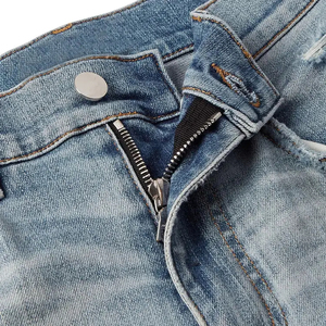 جينز رجالي ضيق ممزق بتصميم مخصص للبيع بالجملة، جينز رجالي عالي الجودة وشعبي - Product Image 2