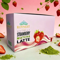 Boîtes auto-érectiles personnalisées imprimées, présentoirs en carton pour emballage de compléments alimentaires (collagène, matcha, poudre)