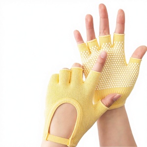 Unisex Polyester Fitness Gym Gloves Adjustable Wrist <b>Strap</b> Half <b>Finger</b> Anti-Slip Breathable Touchscreen Compatible Sports - Product Image 3