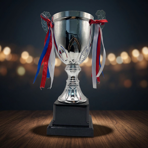 Trophées en métal et cristal - Médailles personnalisées imprimées UV sur le thème du patriotisme, finition polie durable, hauteur 310 mm pour les jeux sportifs - Product Image 3