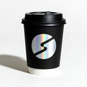 Eco Friendly Custom logo printed paper <b>cups</b> 12oz double wall insulated coffee <b>cups</b> for <b>hot</b> <b>chocolate</b> latte takeaway packaging - Product Image 1