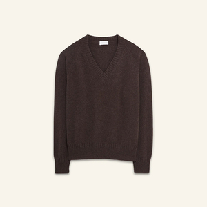 Women's V-Neck Wool <b>Pullover</b> <b>Sweater</b> Full Sleeve Solid Color Minimalist Winter Knitted Top Anti-Pilling Womens Solid Color - Product Image 1