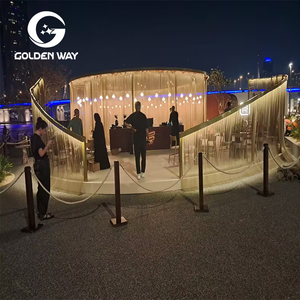 Tùy Chỉnh Dệt Chuỗi Liên Kết Lưới Hiện Đại Thép Không Gỉ Trang Trí Lưới Cho Thiết Kế Nội Thất - Product Image 3