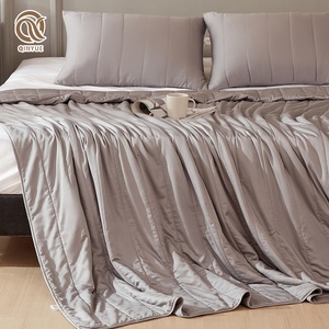 Juego de ropa de cama de edredón de Hotel de Navidad 100% edredón suave de seda edredón tejido Simple impreso personalizado - Product Image 5