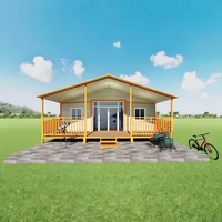 Maisonnette préfabriquée mobile, extensible et pliable, 3 chambres, conteneur maritime transformé en acier, salle de bain moderne