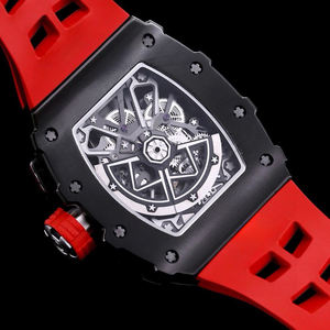 Reloj Mecánico de Moda Rm Classic con Esfera Hueca en Rojo y Negro, Diseño Deportivo Ligero, Lujoso y Duradero - Product Image 6