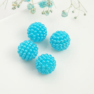 Usine en gros 20 MM coloré rond Bubblegum Bayberry boule perles acryliques pour bricolage matériaux stylo collier fabrication de bijoux - Product Image 5