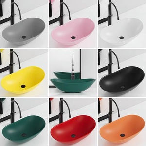 Vasque européenne noire mate pour lavabo - Product Image 4