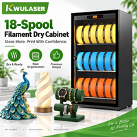 Boîte de séchage pour filament d'imprimante 3D avec tamis moléculaire, armoire déshumidifiante pour stockage à faible humidité, trous d'alimentation directe PLA PETG ABS TPU Nylon
