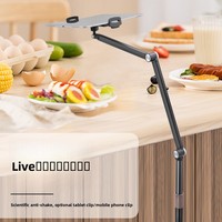 Support de tablette rotatif multifonctionnel Réglage télescopique Support de téléphone en direct pour le tableau de bord de la prise de vue vidéo aérienne