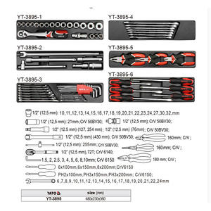 Yiertuo Automotive Repair <b>Tool</b> <b>Set</b> 1/2 In Socket Wrench 63 Pc Crv Steel <b>Tool</b> <b>Box</b> Handheld Kit For Car Maintenance - Product Image 2