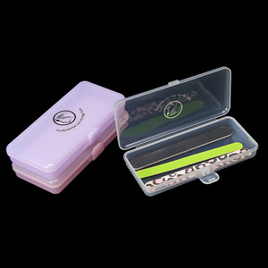 Colorful Empty Nail Container <b>Box</b> Pink Transparent Nail <b>Storage</b> Organizer for Manicure <b>Tools</b> - Product Image 3