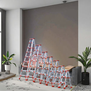 <span class=keywords><strong>Escalera</strong></span> Telescópica Plegable Multifuncional Moderna de Aleación de Aluminio con Diseño Espiga, Reforzada, de Doble Cara, con Capacidad de Carga de 150 kg para Exteriores - Product Image 6