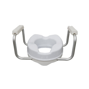 Rehausseur de siège de toilette Shunkangtai avec accoudoirs, 4 pouces, en alliage d'aluminium, hauteur réglable, installation facile pour personnes âgées - Product Image 2