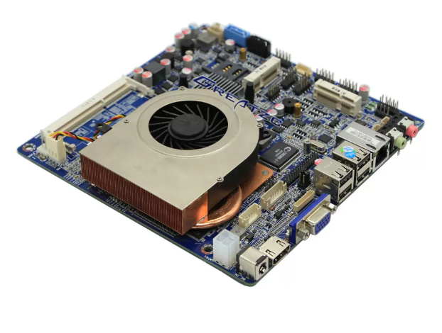 Mini-ITX Industrial Control Motherboard, Onboard  GT730 Discrete GPU (2GB VRAM), 4K Ultra HD, DC Powered