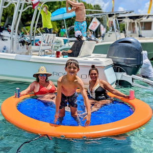 Summer Hot Selling PVC gonflable eau <span class=keywords><strong>piscine</strong></span> flotteur plateau eau lit Pad pour <span class=keywords><strong>piscine</strong></span> personnalisé eau flottant chaise longue - Product Image 3