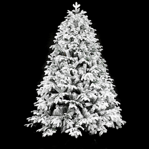 ต้นคริสต์มาสสีเขียว PVC&PE ขนาด 6 ฟุต 7 ฟุต 7.5 ฟุต พร้อมไฟ 1200 ดวง กิ่งก้านเต็ม OEM - Product Image 6