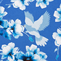 Housse de table de mahjong Blue White Bird en néoprène, résistante à l'eau, durable, écologique, motif floral Charleston Joker Rules, antidérapante