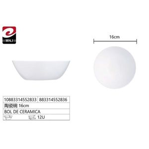 Bol en céramique élégant de 16 cm pour la maison, design minimaliste durable - Product Image 2