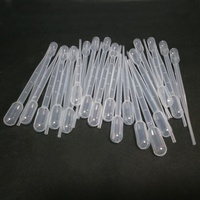 Matériel de laboratoire Fournitures 2ml 3ml 5ml 10ml Pipette Pasteur graduée transparente Pipette compte-gouttes de transfert en plastique 2ml
