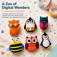 Flashdisk USB Hewan Kreatif Custom 2GB 4GB 8GB 16GB 32GB 64GB Pendrive Memory Flash Pen Drive