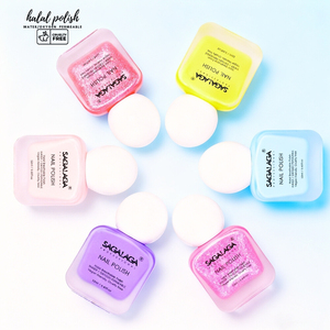 SAGALAGA <span class=keywords><strong>Vernis</strong></span> à ongles respirant Halal <span class=keywords><strong>pour</strong></span> femmes musulmanes, formule perméable à l'eau compatible Wudu, non toxique, pelable, végétalien - Product Image 4