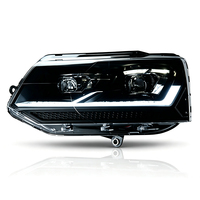 Feux de voiture JSL pour VW Multivan T5 T5.1 2003-2015, ensemble de phares avant, mise à niveau LED, lentille de projecteur, accessoires Plug and Play