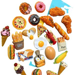 Huevo pan hamburguesa maíz langosta refrigerador <span class=keywords><strong>Hot</strong></span> <span class=keywords><strong>Dog</strong></span> francés palo comida nevera Imanes turismo recuerdos refrigerador pasta - Product Image 1