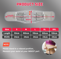 Meilleure vente Taille-taille ceinture enveloppante soulagement de la douleur travail taille dos orthèse ceinture de soutien lombaire