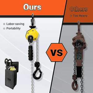 เครื่องยกคอนกรีต0.25ตันรอกโซ่มือบล็อกโซ่คานขนาดเล็ก - Product Image 2