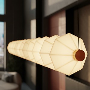 Lámpara colgante cuadrada minimalista moderna para comedor, candelabro LED de 5 luces, diseño de múltiples cabezales, control por interruptor, base para bombilla E27 - Product Image 4