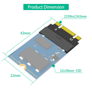 <span class=keywords><strong>M</strong></span>.<span class=keywords><strong>2</strong></span> <span class=keywords><strong>M</strong></span>-Key B + <span class=keywords><strong>M</strong></span> إلى me-Bus SATA-SSD محول تمديد بطاقة ThinkPad X270 X280 T470 T480 T580 مسلسلات متوفرة بالمخزون - Product Image 5