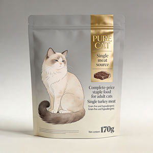 1.5kg 1.8kg 2kg Özel Tasarım Düz Tabanlı Yan Körüklü Ayakta Duran Poşet Köpek Evcil Hayvan Kedi Maması Ambalajı için - Product Image 6