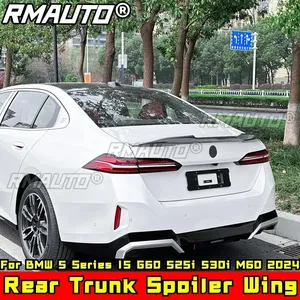 ชุดแต่งสปอยเลอร์หลังสีดำเงาสำหรับ BMW ซีรีส์ 5 I5 G60 525i 530i M60 2024 ปีกสปอยเลอร์หลัง อุปกรณ์ตกแต่งรถยนต์ - Product Image 2