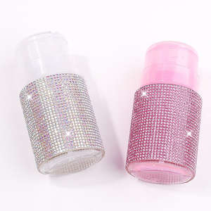 Flacon de dissolvant de maquillage en plastique vide à presser, avec strass, pour dissolvant de vernis à ongles, de qualité supérieure, en lot, avec remise - Product Image 2