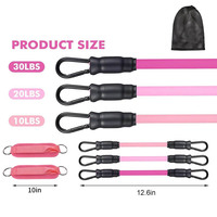 Bandes de Résistance Cheville Personnalisables pour Entraînement de Vitesse et d'Agilité Hommes et Femmes – Néoprène et Latex, Résistance Moyenne, Durables