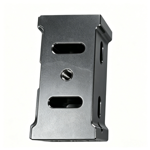 Bloc de support d'angle en aluminium usiné CNC sur mesure avec trou fileté, gabarit d'automatisation, composants de quincaillerie de précision - Product Image 3