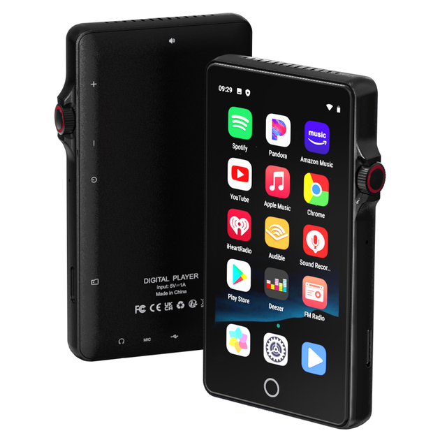 Android 4.0'' IPS Touch Screen Music Player MTK6762 2GB RAM + 16GB ROM 2000mAh Battery Zinc Alloy WiFi Streaming for