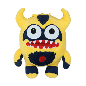 Peluche Monstre Zappy Brave Personnalisée, Cadeau de Noël, Adorable Animal en Peluche Jaune et Bleu, Poupée aux Grands Yeux et Ventre Rouge, Vente en <span class=keywords><strong>Gros</strong></span> - Product Image 1