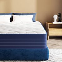 Matelas hybride King Size à ressorts ensachés avec mousse à fermeté moyenne, enroulé dans une boîte, housse en tissu tricoté pour hôtel, maison, chambre à coucher
