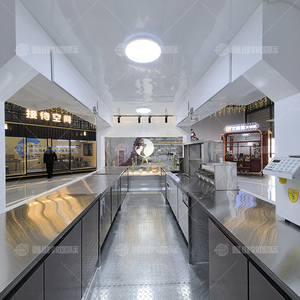 Carrito de comida rápida de cocina móvil, remolques, camión de comida Shawarma con cocina completa a la venta - Product Image 2