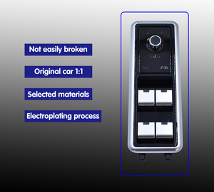 Botón de interruptor de elevación de ventana de Control táctil <span class=keywords><strong>Digital</strong></span> Krando para Range Rover Sport 2014-2017 interruptor de elevación de ventana de coche automático - Product Image 3