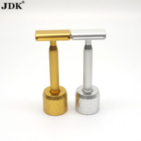 Ensemble de rasoirs de sécurité à double tranchant en alliage d'aluminium usiné CNC avec support à motif diamant, kit de rasage humide pour hommes en 4 couleurs