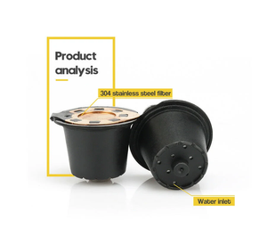 ตัวกรองกาแฟแบบพกพาที่เป็นมิตรกับสิ่งแวดล้อมแบบเติมได้ 37x30x24 ซม. 15 มล. ตาข่ายถาวร ใช้ได้กับอุปกรณ์เสริมไอคาฟิลาส - Product Image 5
