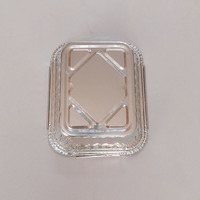 Plat à déjeuner jetable à emporter Plats de buffet Récipient en feuille d'étain avec couvercle Plateau de cuisson en feuille d'aluminium